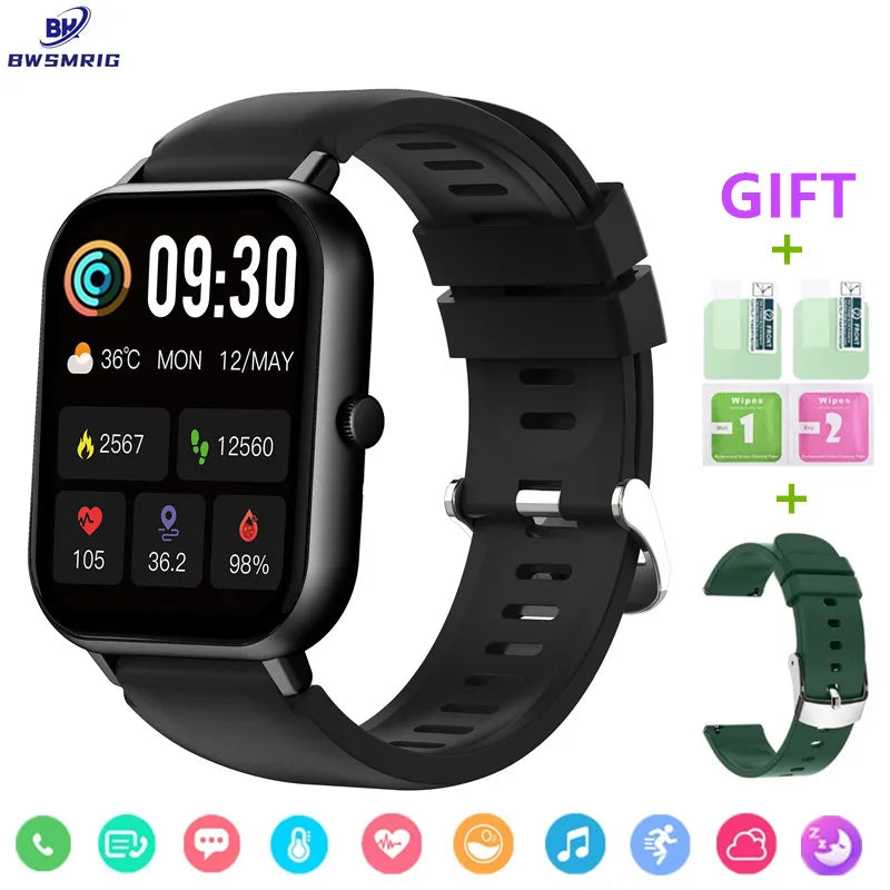 New Smart Watch Men Women Calls Clock Heart Rate Sleep Monitoring