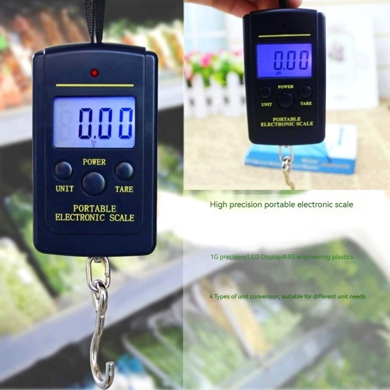 Portable Mini Hand-Held Scale Electronic Weight 40kg Luggage Scale