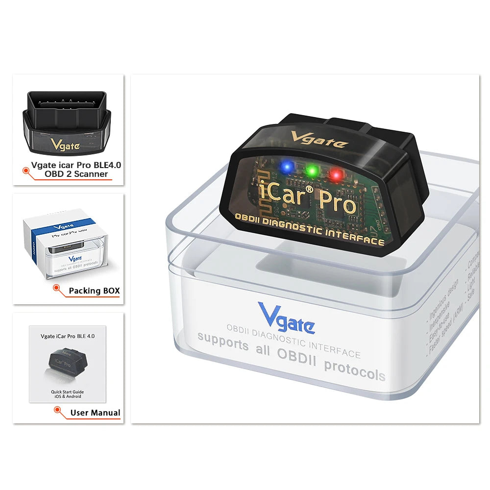 Vgate iCar Pro elm327 V2.3 OBD 2 OBD2 Car diagnostic Tools WIFI