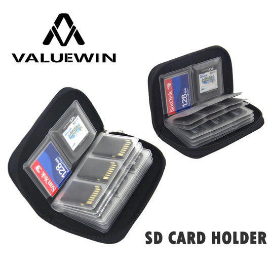 Memory Card Storage Bag Carrying Case Holder Wallet 22 Slots for