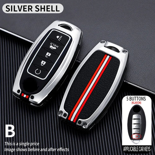 Key Fob Cover with Keychain Lanyard for Nissan Altima Sentra Maxima