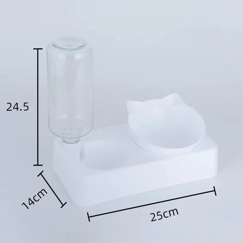 dual-purpose Pet Bowl Tilt to Protect Cervical Vertebrae Dog Food Bowl