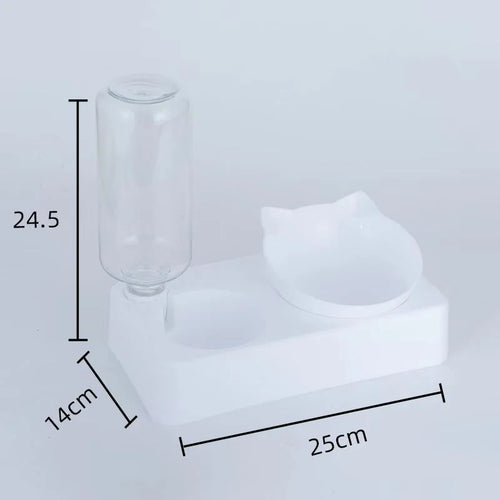 dual-purpose Pet Bowl Tilt to Protect Cervical Vertebrae Dog Food Bowl