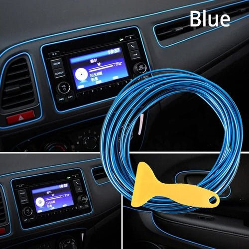 Car Moulding Decoration Flexible Strips 5M Interior Auto Mouldings Car