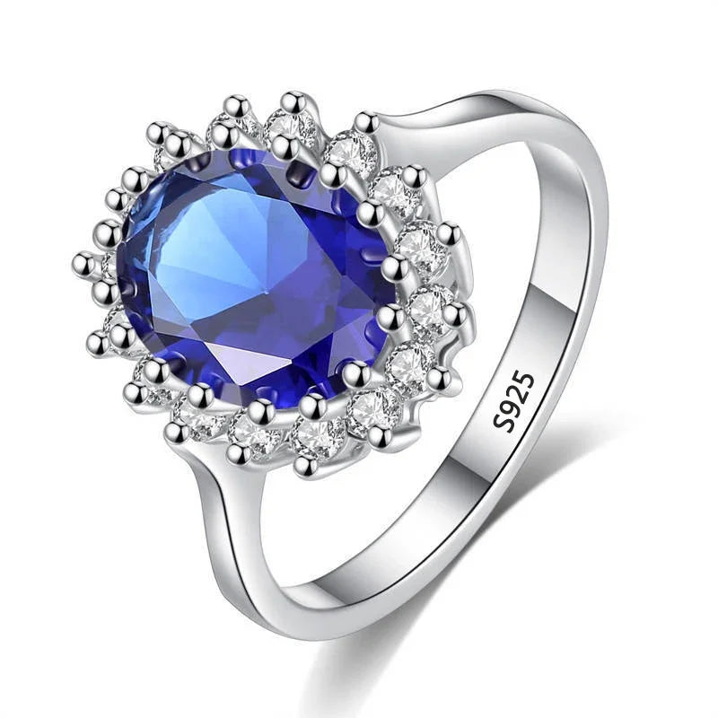 YHAMNI Original Certified 925 Sterling Silver Rings For Women Trendy