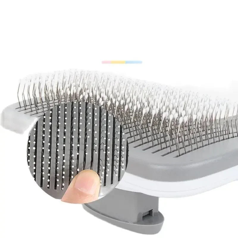Pet Dog Hair Brush Cat Comb Grooming And Care Cat Brush Stainless