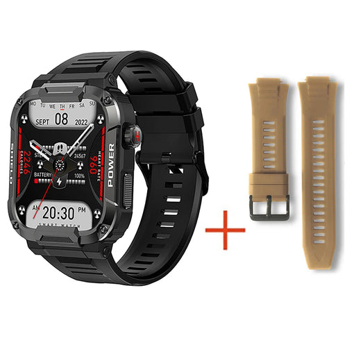 Military Smart Watch Men GPS Tracker Bluetooth Call Fitness Waterproof