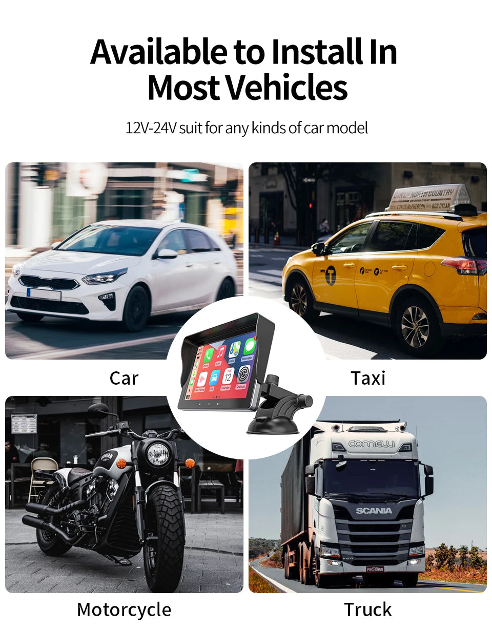 Universal 7inch Car Radio Multimedia Video Player Wireless Carplay And