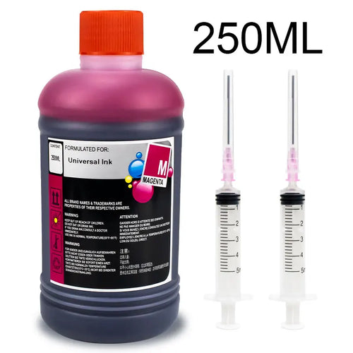 250ml Refill Dye Ink Kit Universal Ink Compatible for HP Canon Epson