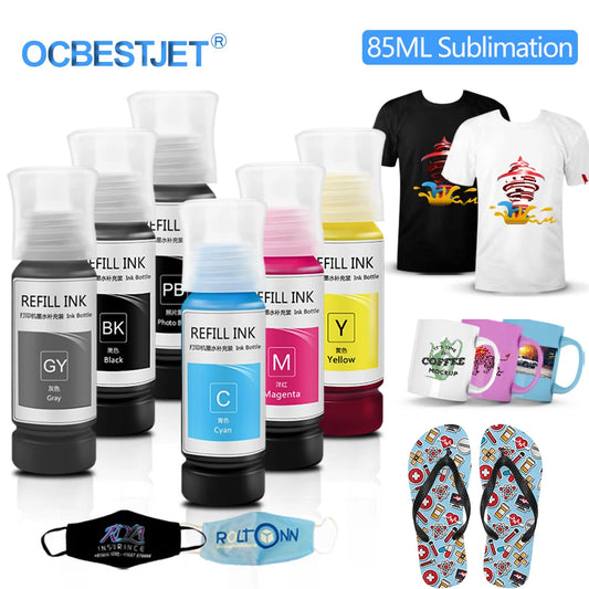 85ML Eco-Tank Sublimation Ink For Epson 011 012 013 014 114 115 552