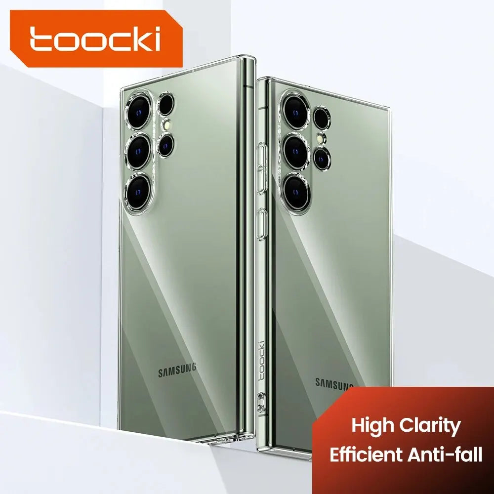 Toocki Phone Case for Samsung S24 S23 S22 S21 Plus Ultra Clear Case