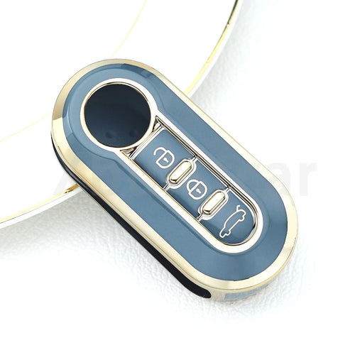 3 Buttons TPU Car Key Cover Case Remote Auto Folding Flip Key Case for