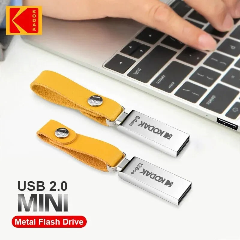 KODAK K122 USB 2.0 Pen Drive 32GB 64GB 128GB Metal USB Flash Drive