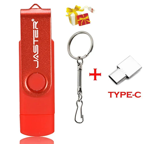 JASTER TYPE-C High Speed USB Flash Drive OTG Pen Drive 256GB 128GB