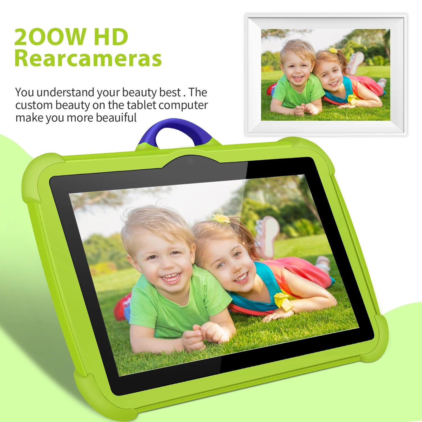 New Design 7 Inch BOW Camera Kids Tablets Quad Core 4GB RAM 64GB ROM