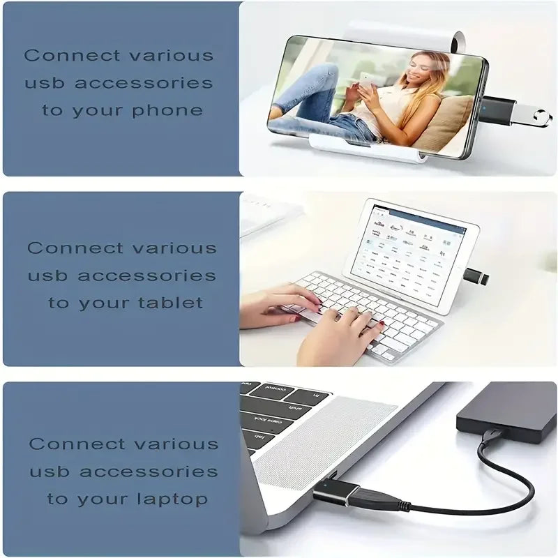 USB C To USB Adapter, USB C Male To USB 3.0 Female Adapter OTG