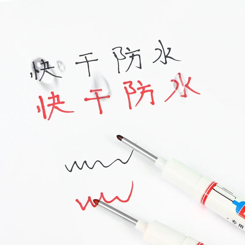 4Pcs/Set 20mm Deep Hole Long Nib Head Markers For Metal Perforating