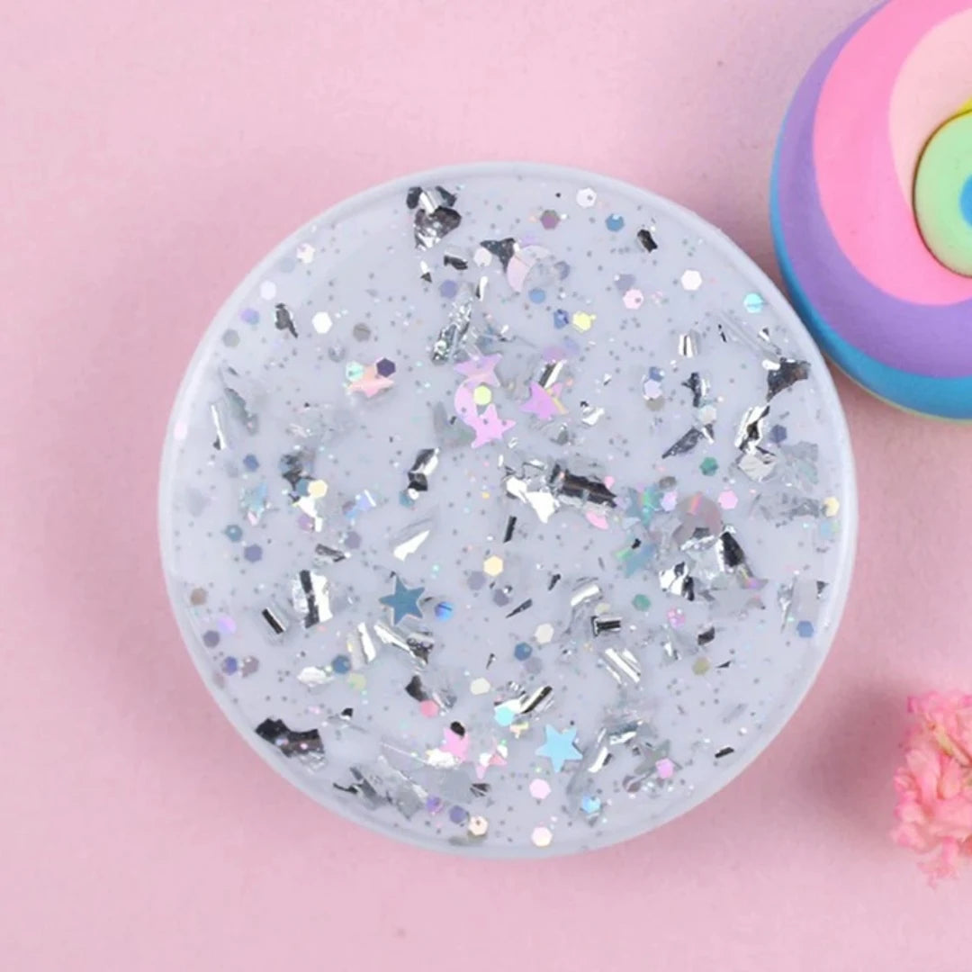Round Glitter Phone Holder Ring Holder Universal Mobile Phone Finger