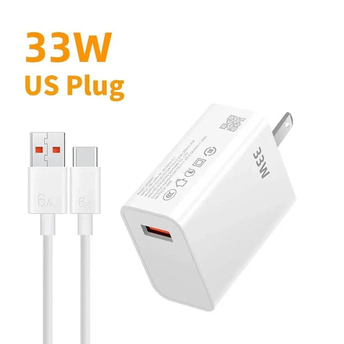 33W USB Charger Quick Charge 3.0 Fast Charging Mobile Power Adapter