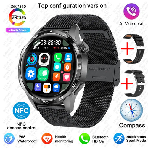 For Huawei GT5 PRO Smart Watch Men Watch 4 Pro upgraded version AMOLED
