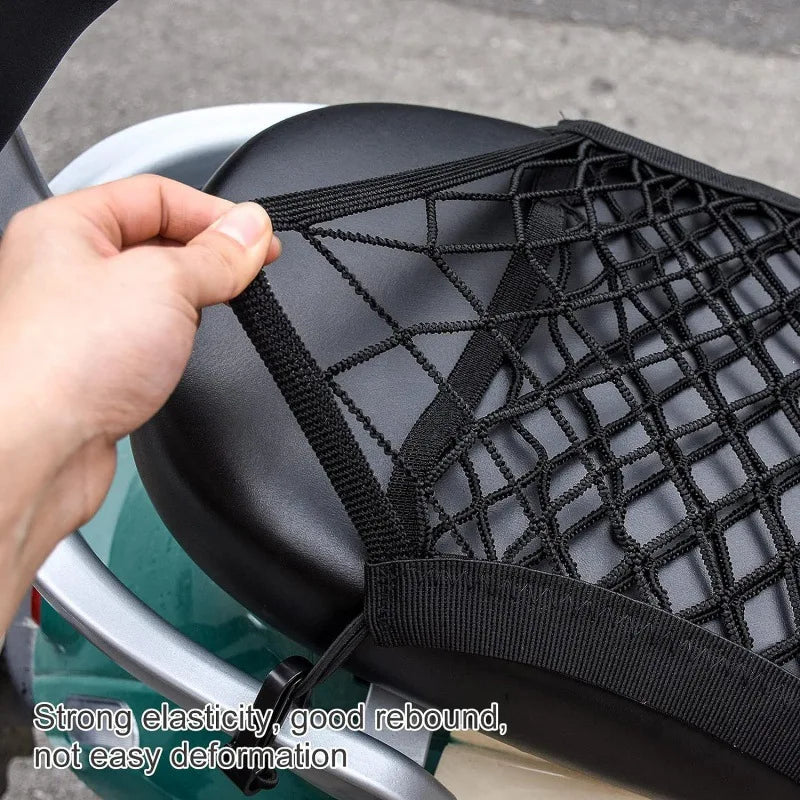 Motorcycle Cargo Net High Elastic Double Layer Motorcycle Net for