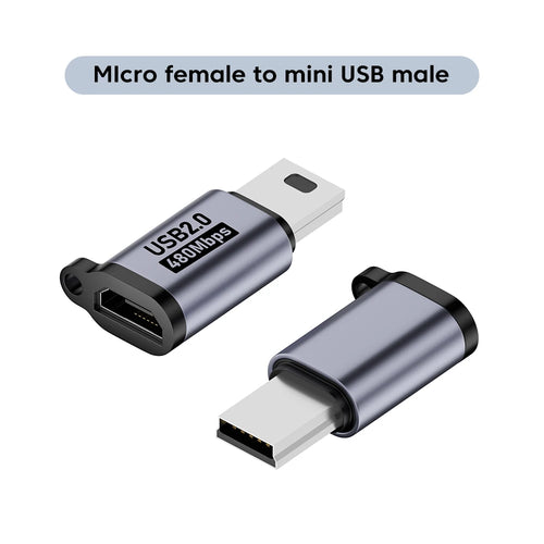 Micro USB To Type C Adapter Mini USB To USB C 480Mbps Fast Data