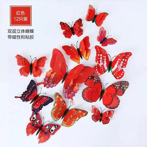 3D Butterfly Wall Stickers Decor Butterflies for Wedding Decoration