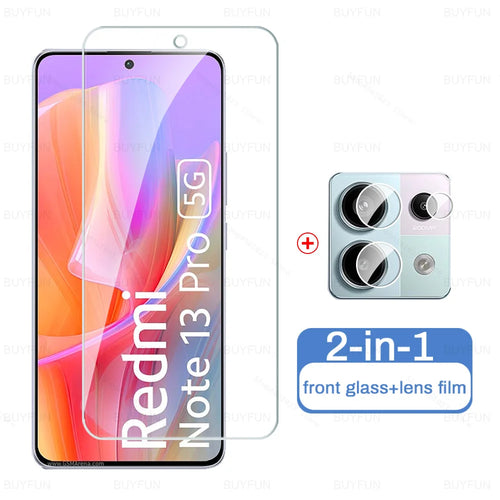 Redmy Note 13 Pro Global Case 6in1 HD Tempered Glass Screen Protector