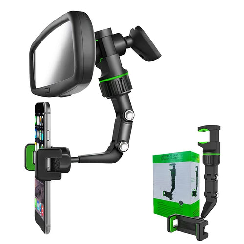 Rearview Mirror Phone Holder 360 ° Rotatable in Car Navigation Holder