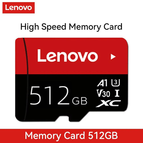 Lenovo Select Micro SD-Memory-Card, 256GB MicroSDXC 130MB/s Full HD &