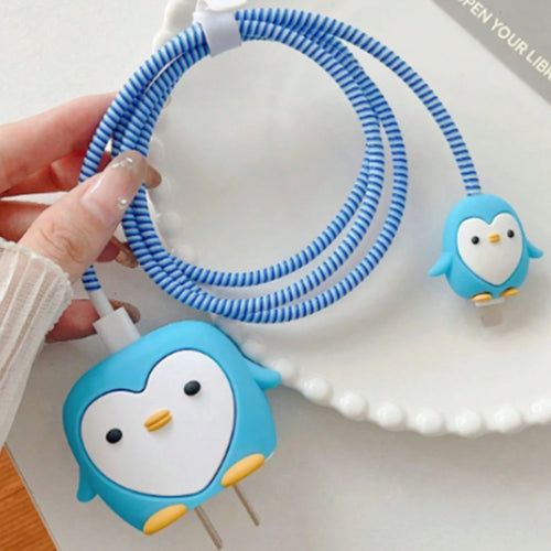 4pcs Cute Charging Data Cable Protector For iPhone 18/20w Charger