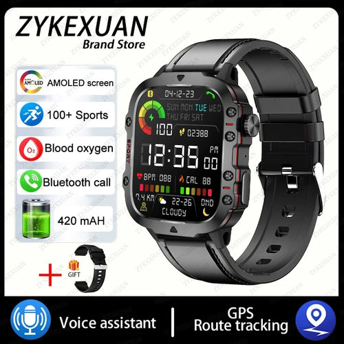 For Xiaomi Military Smart Watch Men IP68 GPS Outdoor 100+Sports