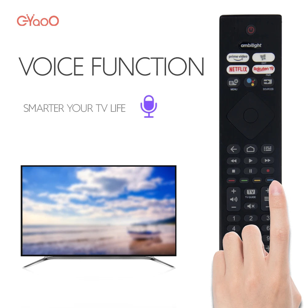 Voice TV Remote Control 58PUS8506/12 Android TV Remoto 50PUS8506 Use