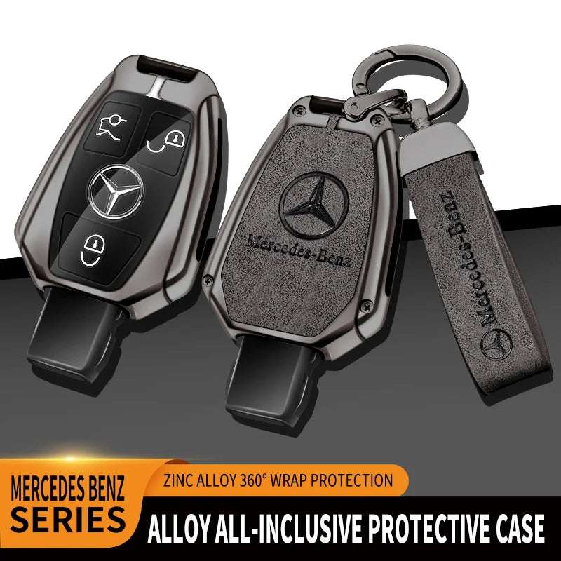 Car Zinc Alloy Key Case Bag Metal Key Shell For Mercedes-Benz A B C E