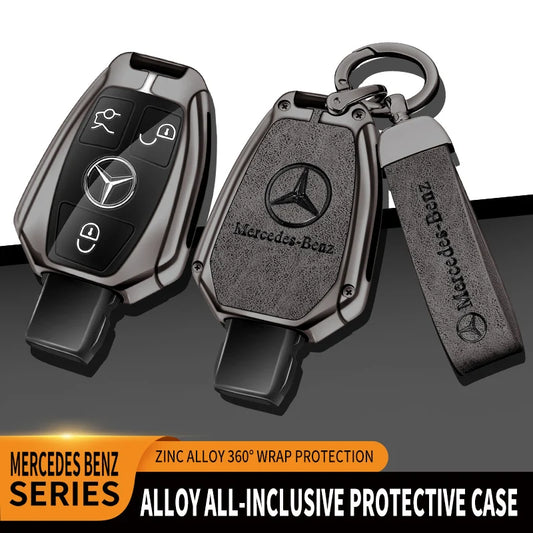 Car Zinc Alloy Key Case Bag Metal Key Shell For Mercedes-Benz A B C E