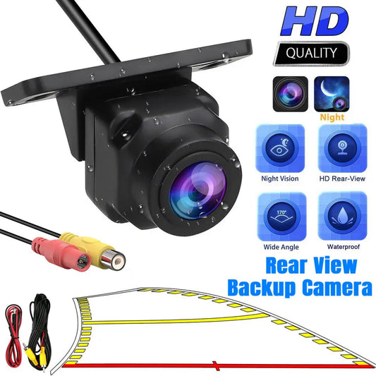 Car Rear View Reverse HD Backup Camera Parking Guideline Night Vision