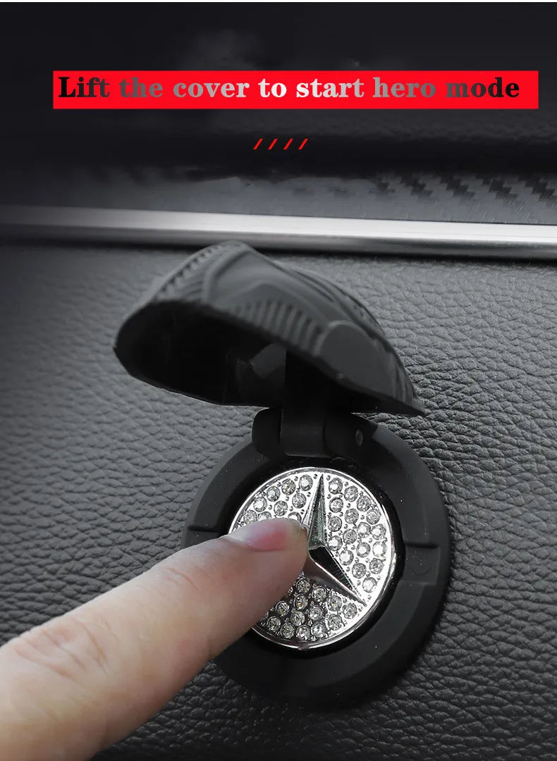 One click start protection cover for automobile interior decoration