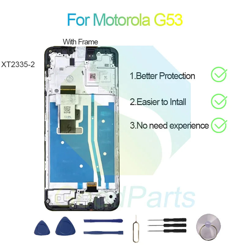For Motorola G53 LCD Display Screen 6.5" XT2335-2 Moto G53 Touch