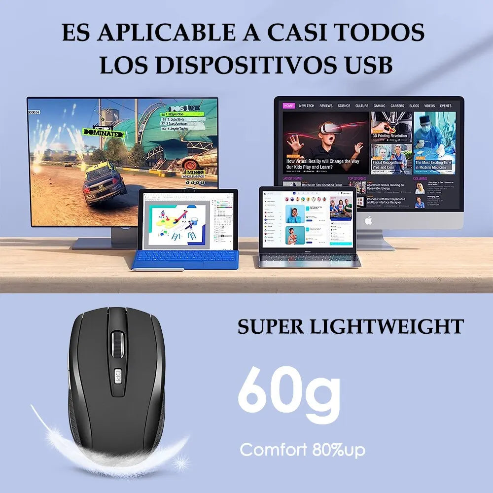Wireless Mouse Silent Mouse 2.4G Portable Mobile Optical Office Mouse