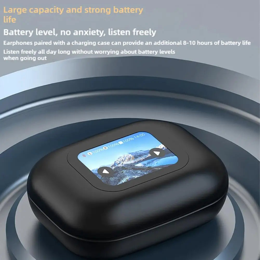 Language Translator Earbuds Real Time Translation Earbuds Screen Case