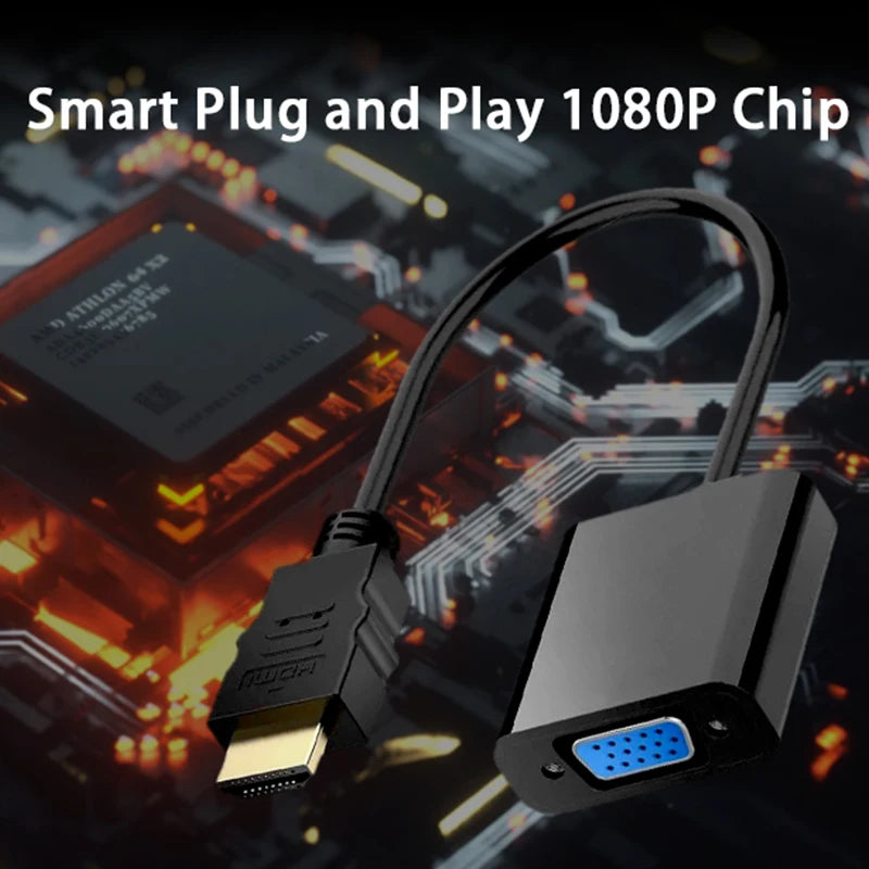 High Speed HDMI To VGA Adapter HDTV A Male To VGA Female Converter