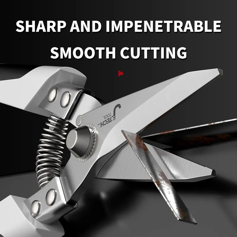 Professional Industrial Shears:Stainless Steel Scissors Tin Snips for
