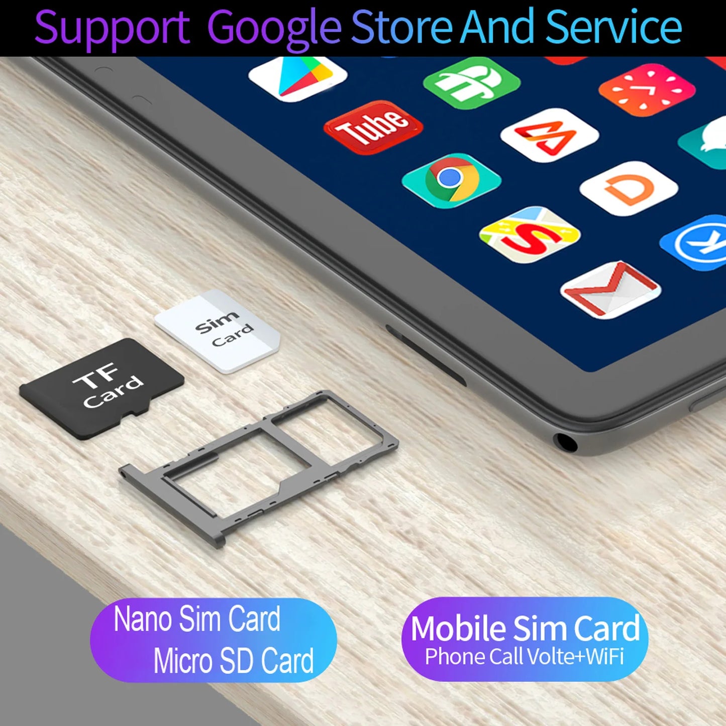 2024 Top selling 10.1-inch Tablet with 4GB RAM 64GB ROM, Android 11