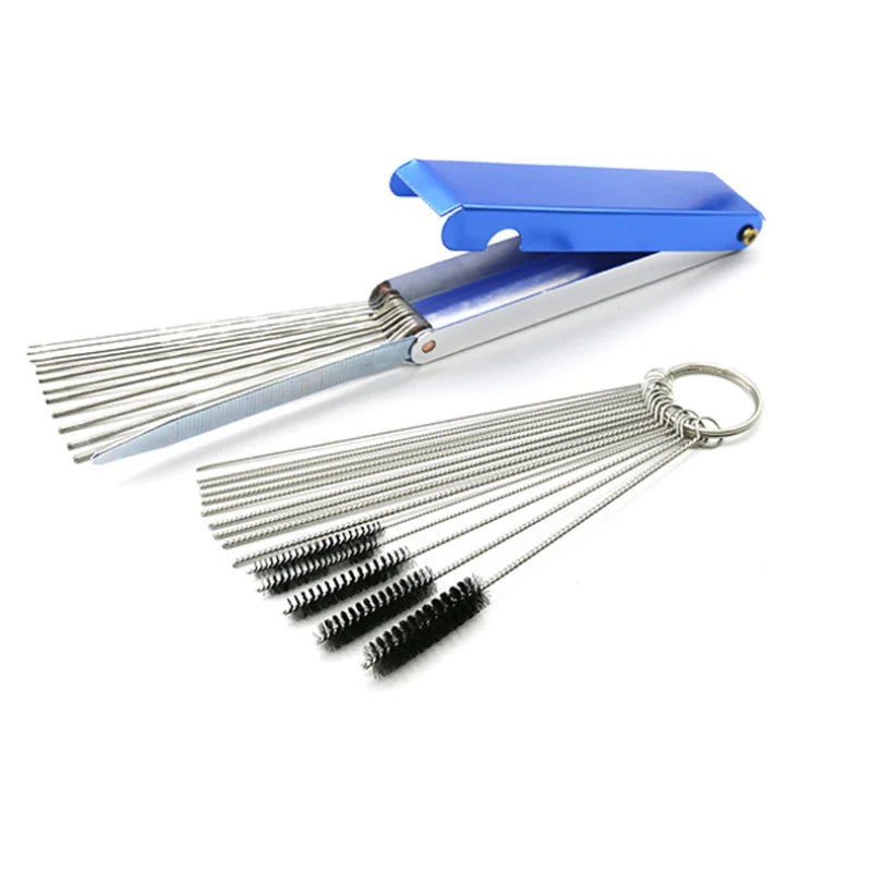 Carburetor Carbon Dirt Jet Remove Cleaning Needles Brushes Cleaner