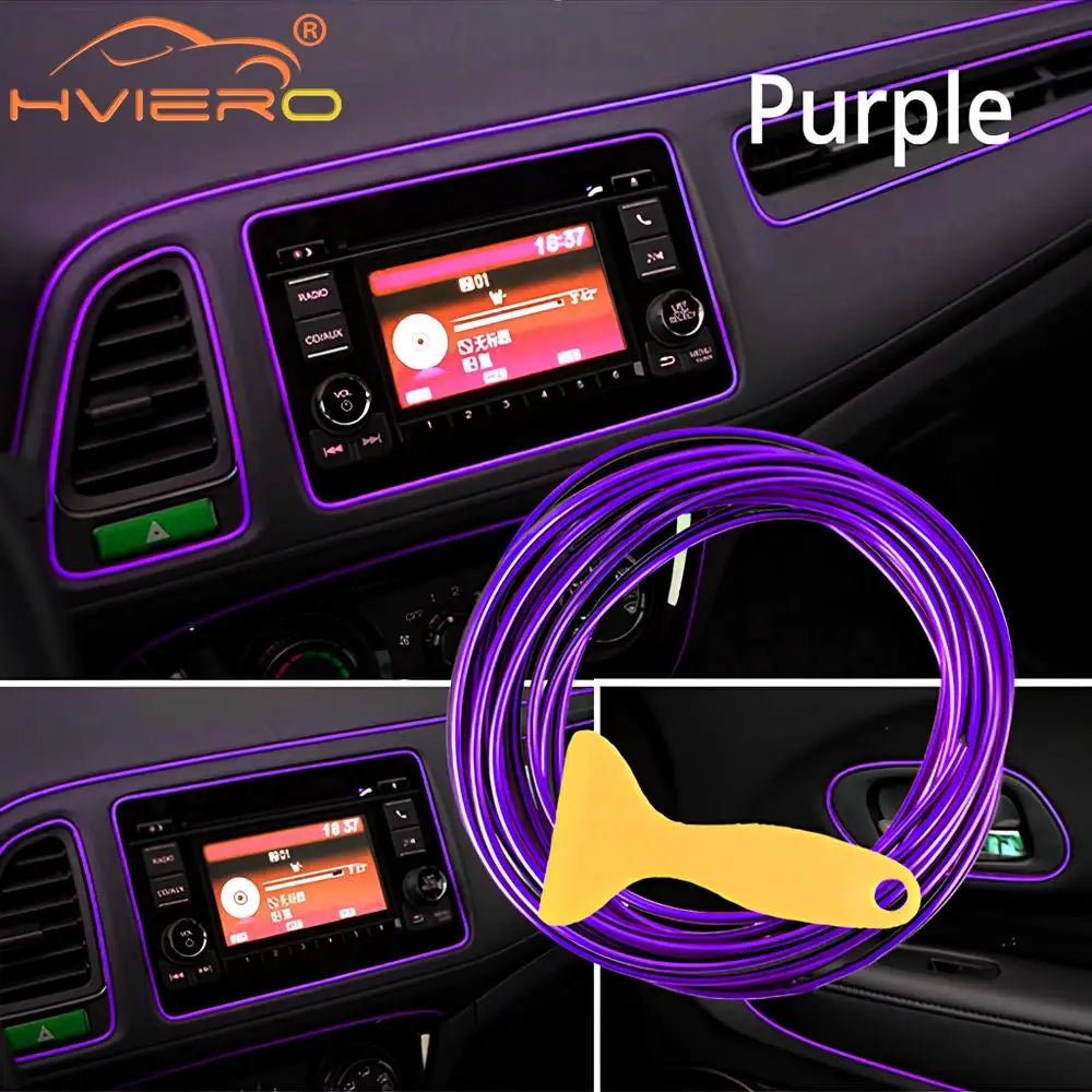 Car Moulding Decoration Flexible Strips 5M Interior Auto Mouldings Car