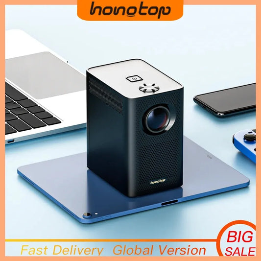 HONGTOP S30MAX Android Wifi 4k Smart Portable Projector with WiFi and