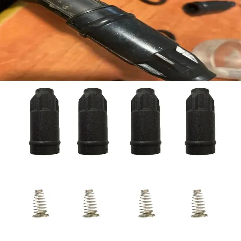 4Pcs Spark Plug Cap Connector Ignition Coil Rubber Boot For Nissan