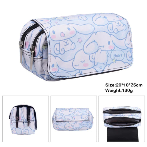Printing Kuromi Double-layer Pencil Bag Primary and Secondary School