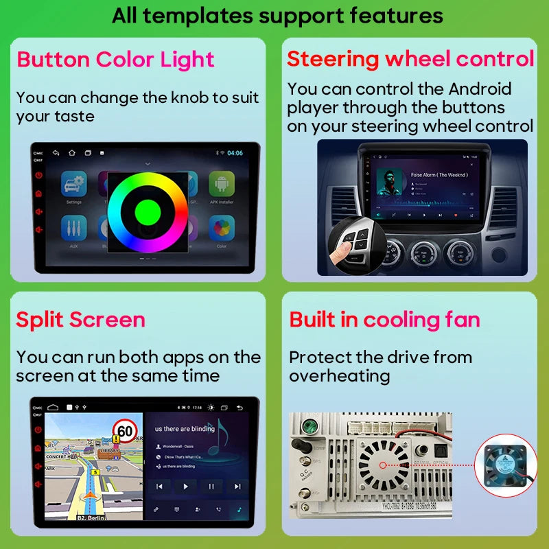 Car Radio Carplay For Ford Fiesta MK7 2009 - 2016 Navigation GPS