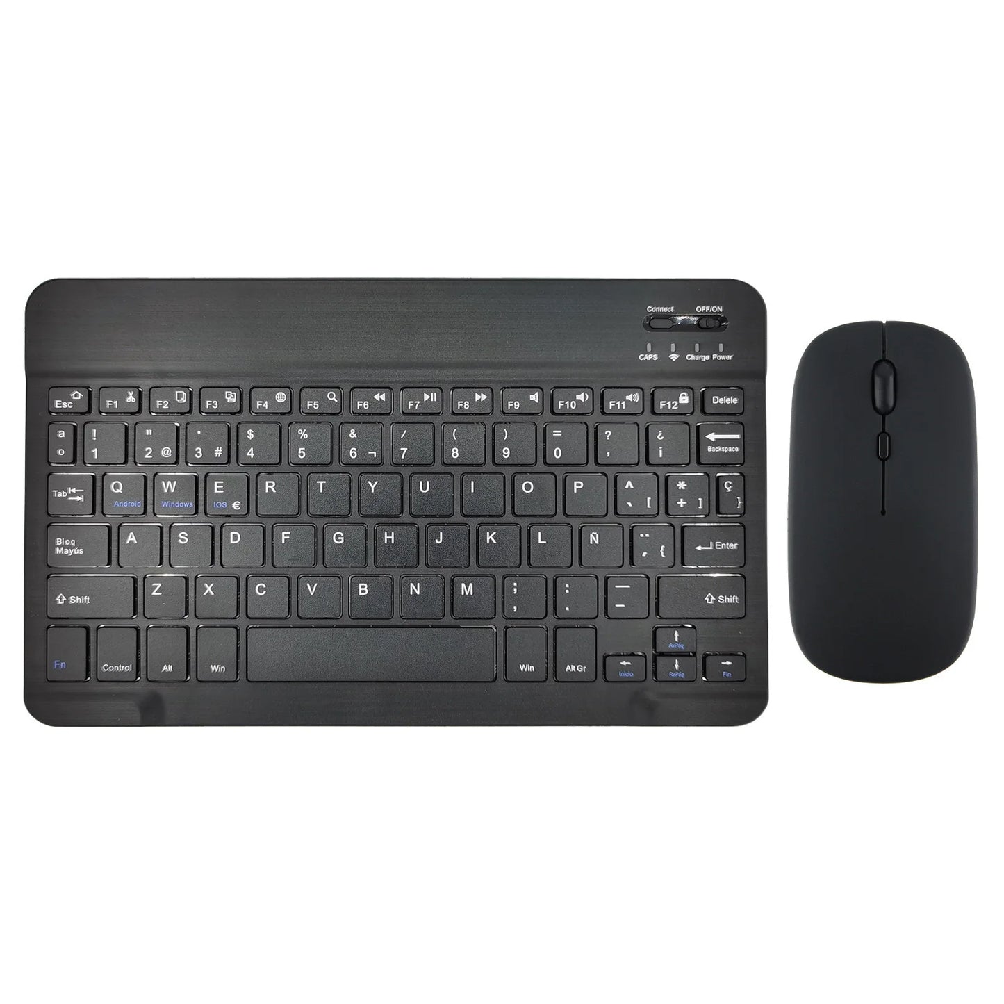 Bluetooth Wireless Keyboard Mouse Russian Spanish Korean For iPad